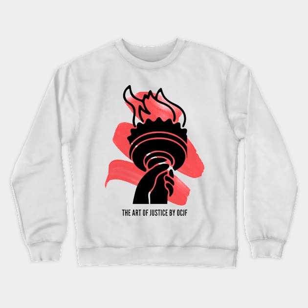 Art of Justice Torch Crewneck Sweatshirt by OCJF